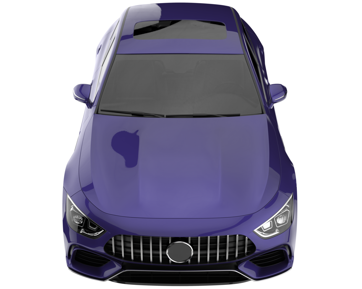 Modern car isolated on transparent background. 3d rendering - illustration png