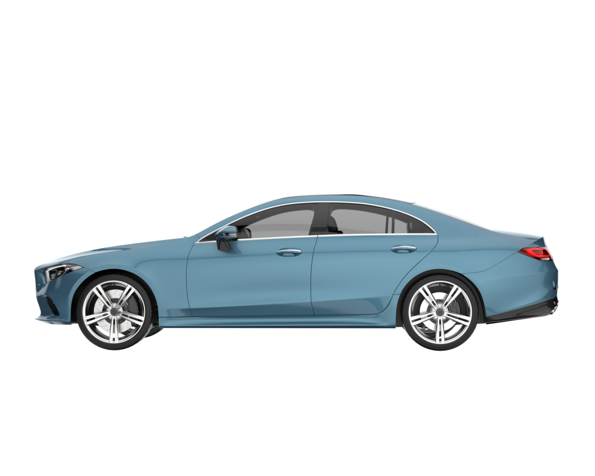 Modern car isolated on transparent background. 3d rendering - illustration png