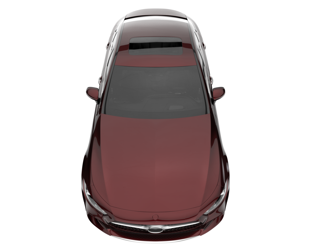 Modern car isolated on transparent background. 3d rendering - illustration png