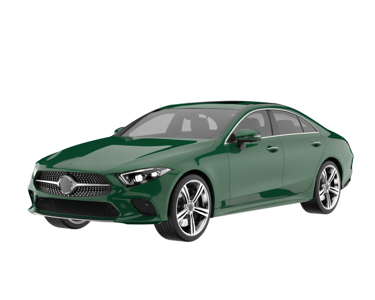 Modern car isolated on transparent background. 3d rendering - illustration png