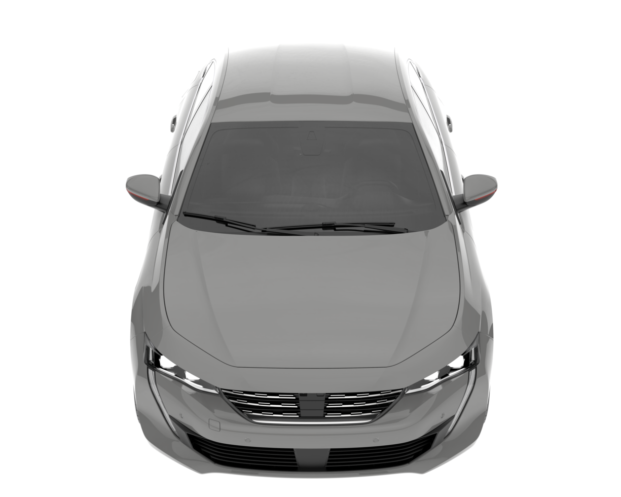 Modern car isolated on transparent background. 3d rendering - illustration png