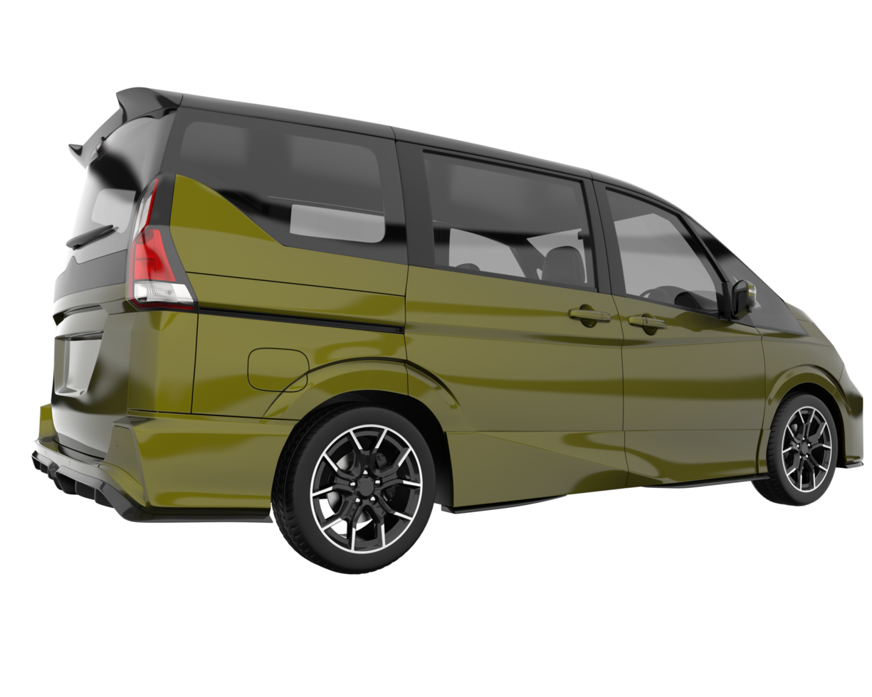 Modern car isolated on transparent background. 3d rendering - illustration png
