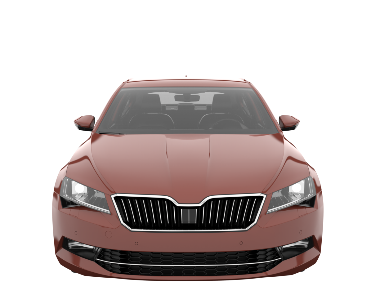Modern car isolated on transparent background. 3d rendering - illustration png