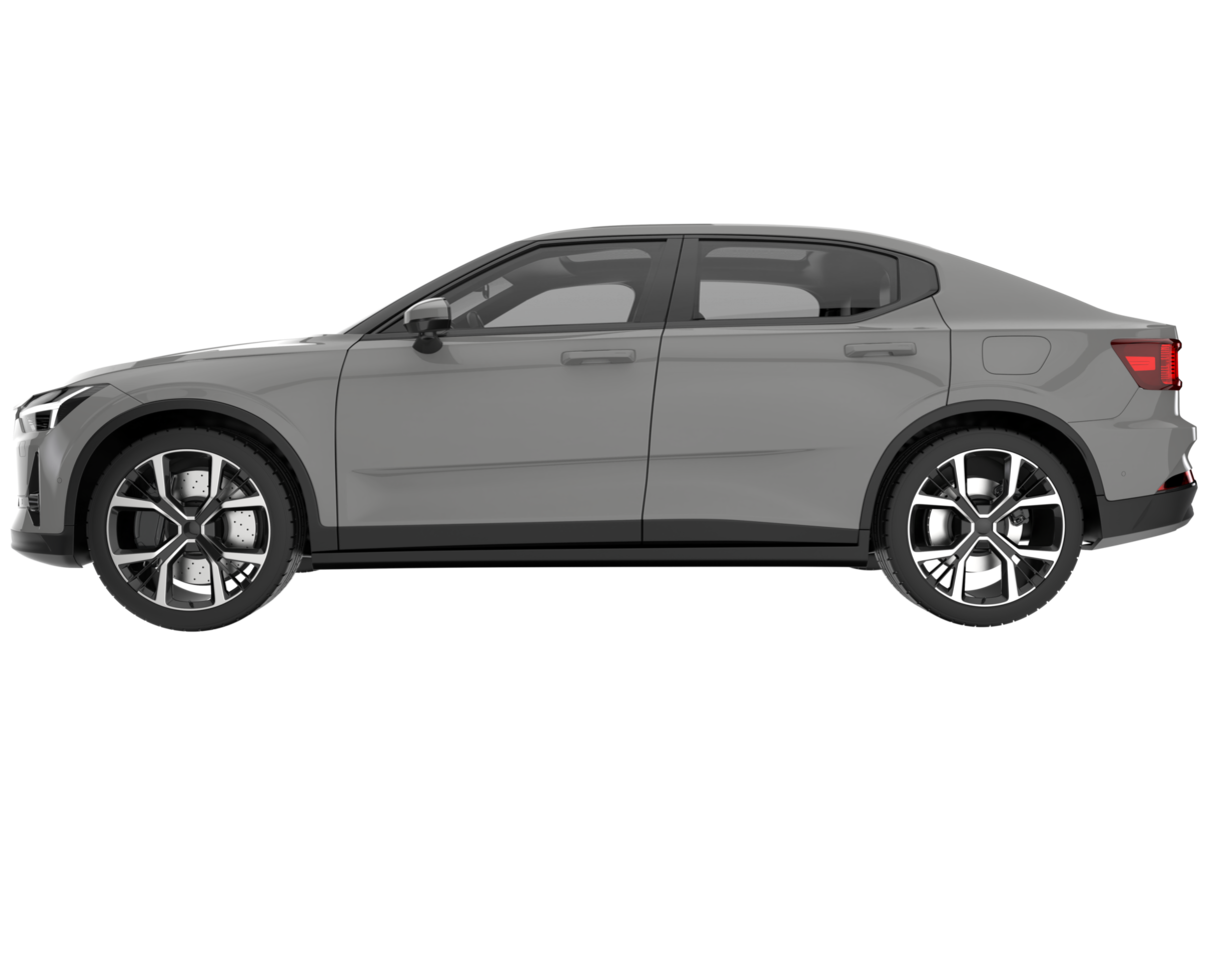 Modern car isolated on transparent background. 3d rendering - illustration png
