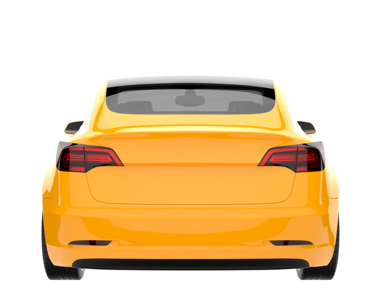Modern car isolated on transparent background. 3d rendering - illustration png