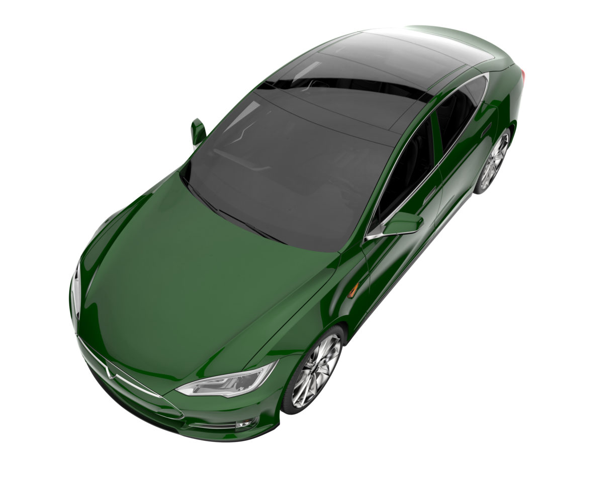 Modern car isolated on transparent background. 3d rendering - illustration png