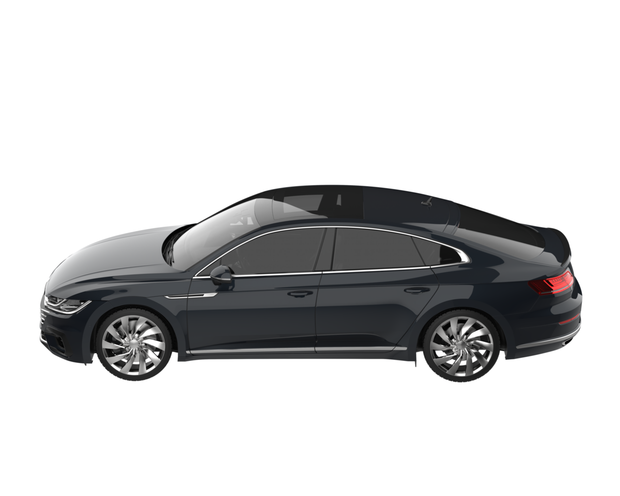 Modern car isolated on transparent background. 3d rendering - illustration png