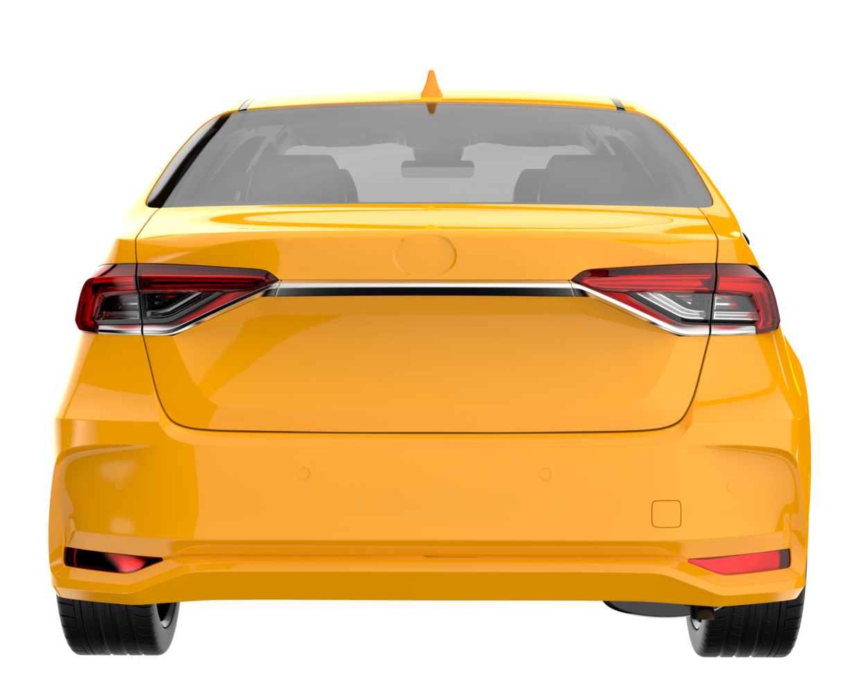 Modern car isolated on transparent background. 3d rendering - illustration png