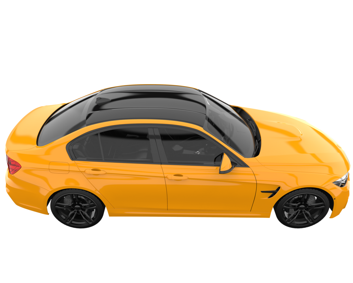 Modern car isolated on transparent background. 3d rendering - illustration png