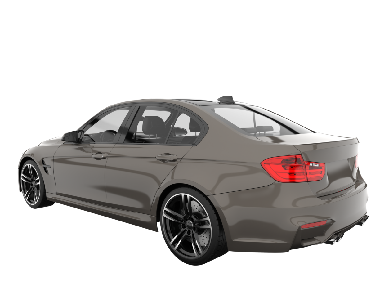Modern car isolated on transparent background. 3d rendering - illustration png