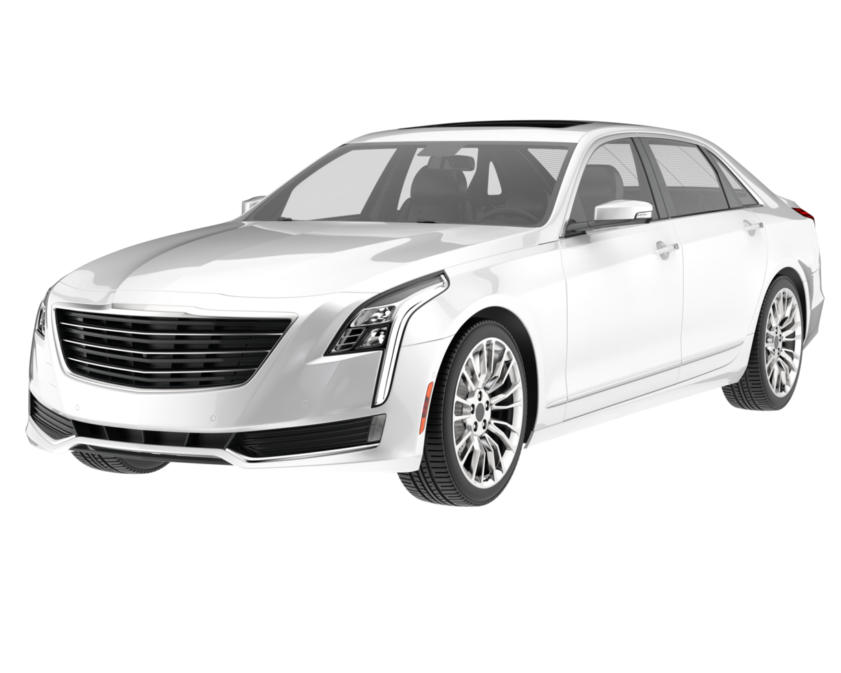 Modern car isolated on transparent background. 3d rendering - illustration png