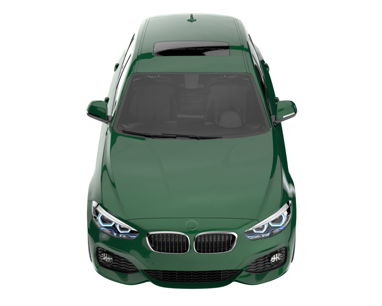 Modern car isolated on transparent background. 3d rendering - illustration png