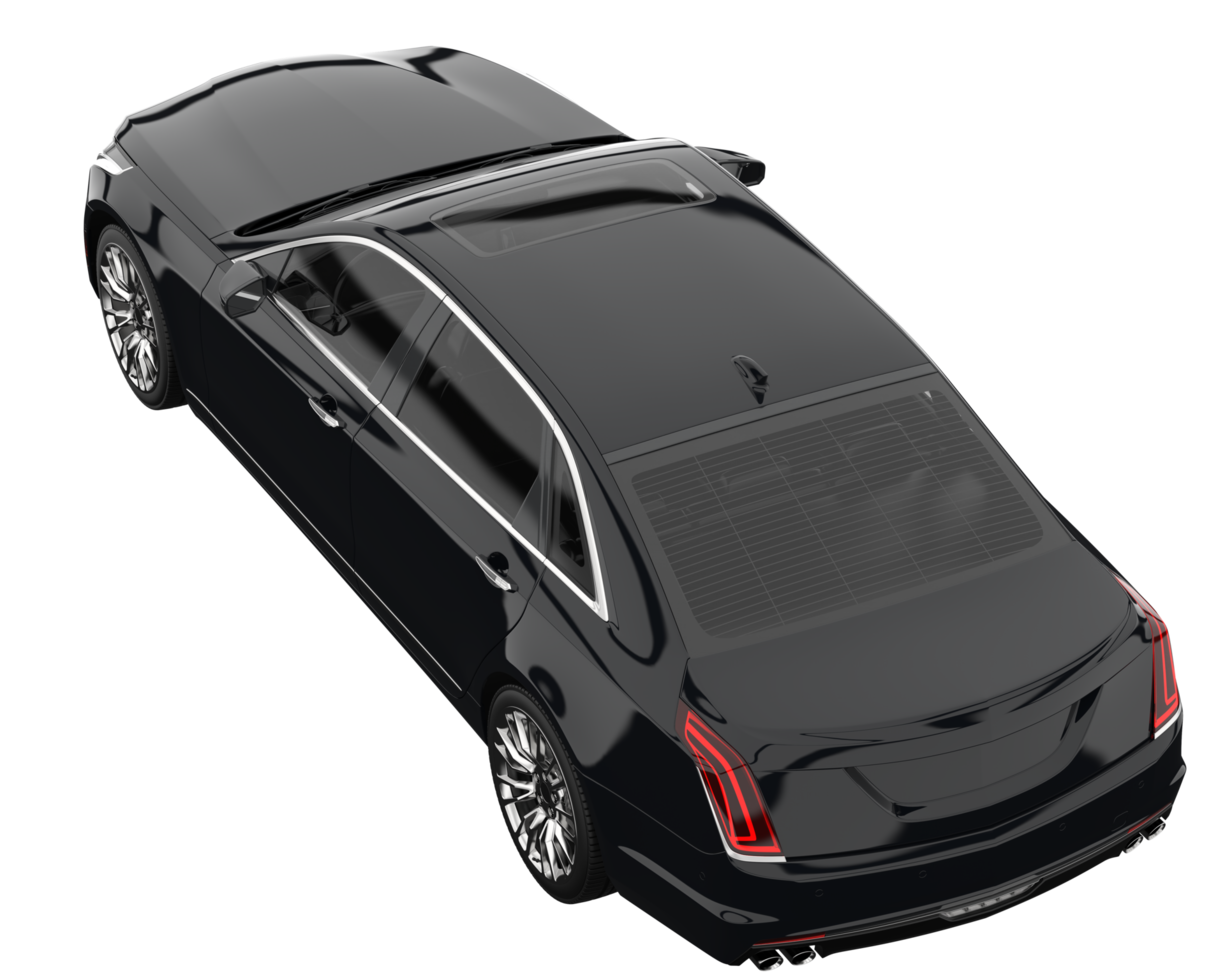Modern car isolated on transparent background. 3d rendering - illustration png