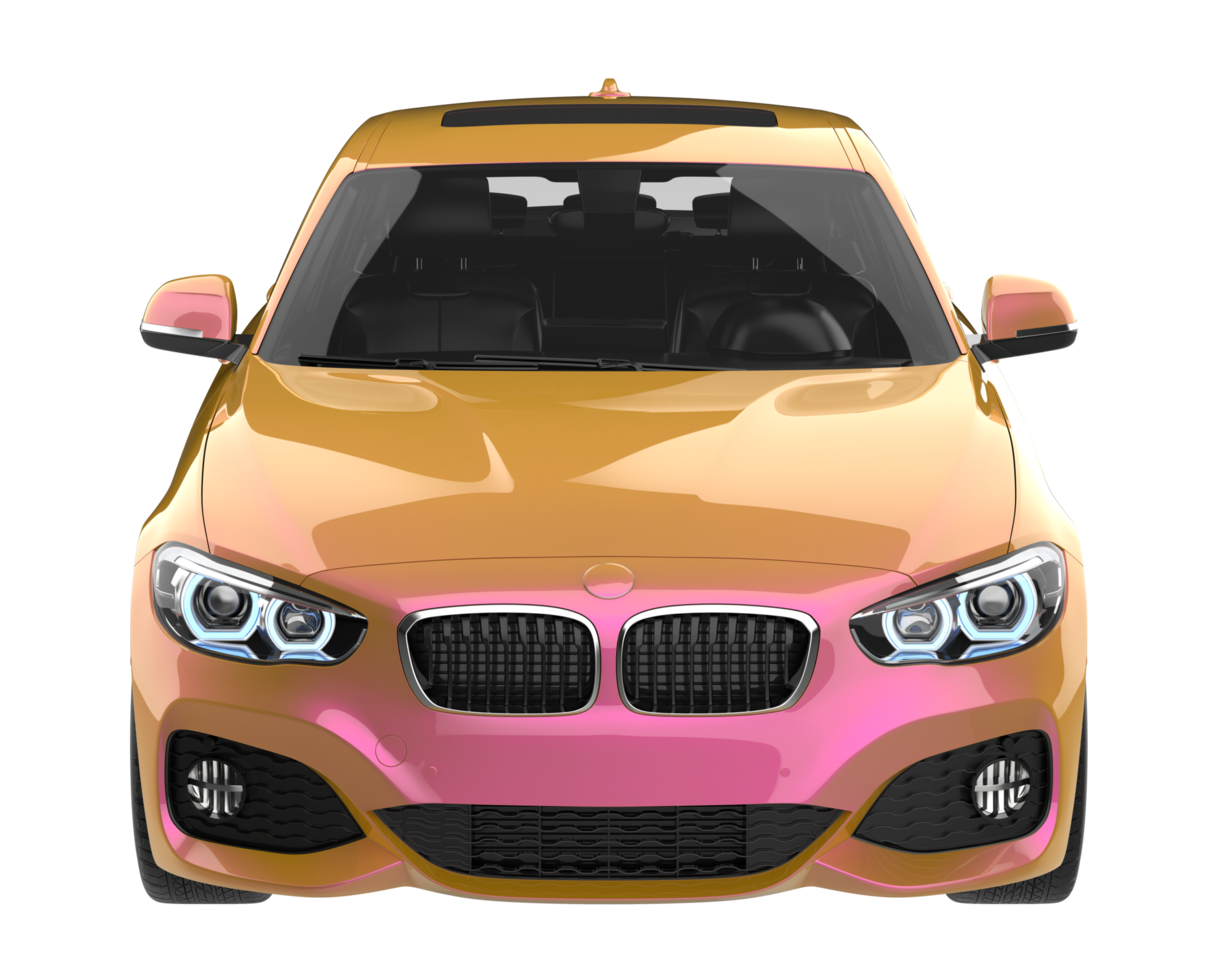 Modern car isolated on transparent background. 3d rendering - illustration png