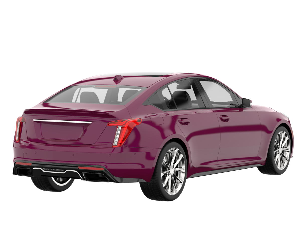 Modern car isolated on transparent background. 3d rendering - illustration png