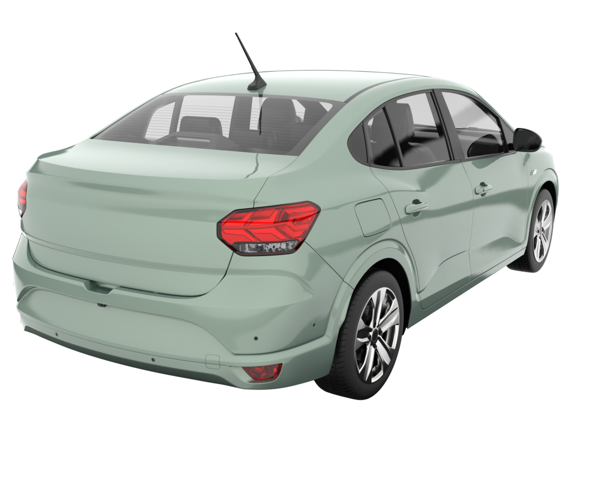 Modern car isolated on transparent background. 3d rendering - illustration png