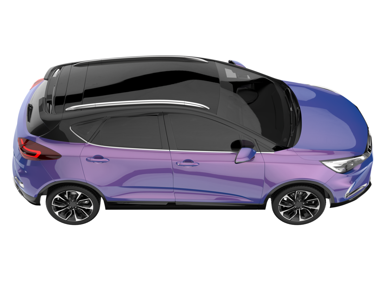 Modern car isolated on transparent background. 3d rendering - illustration png