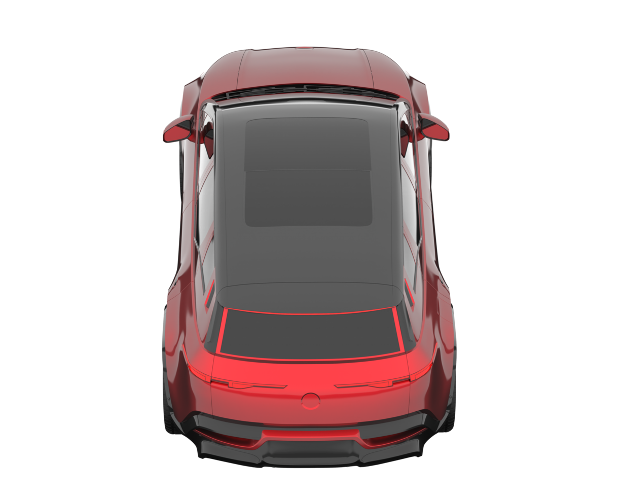 Modern car isolated on transparent background. 3d rendering - illustration png