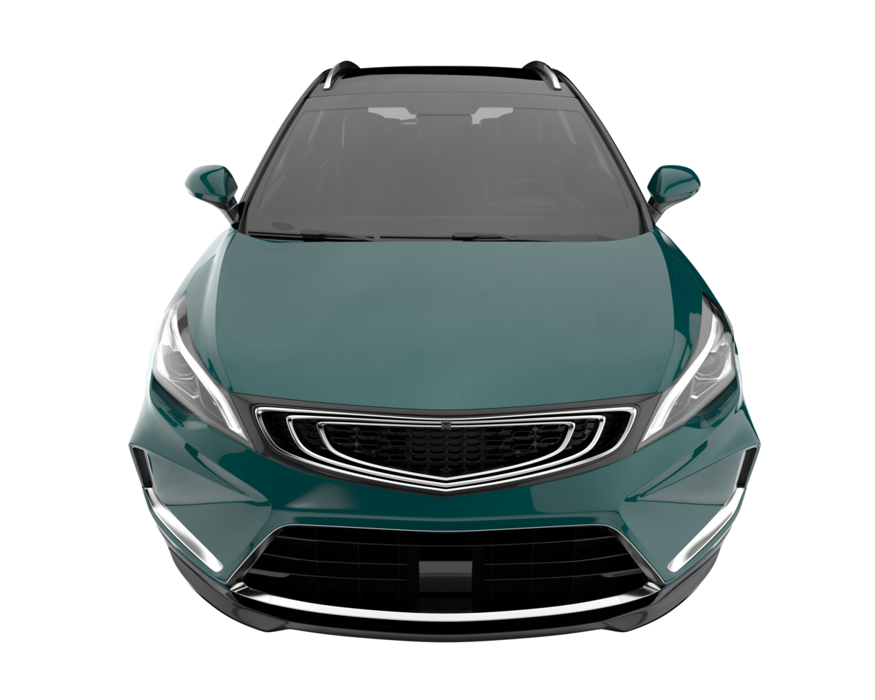 carro moderno isolado em fundo transparente. renderização 3D - ilustração png