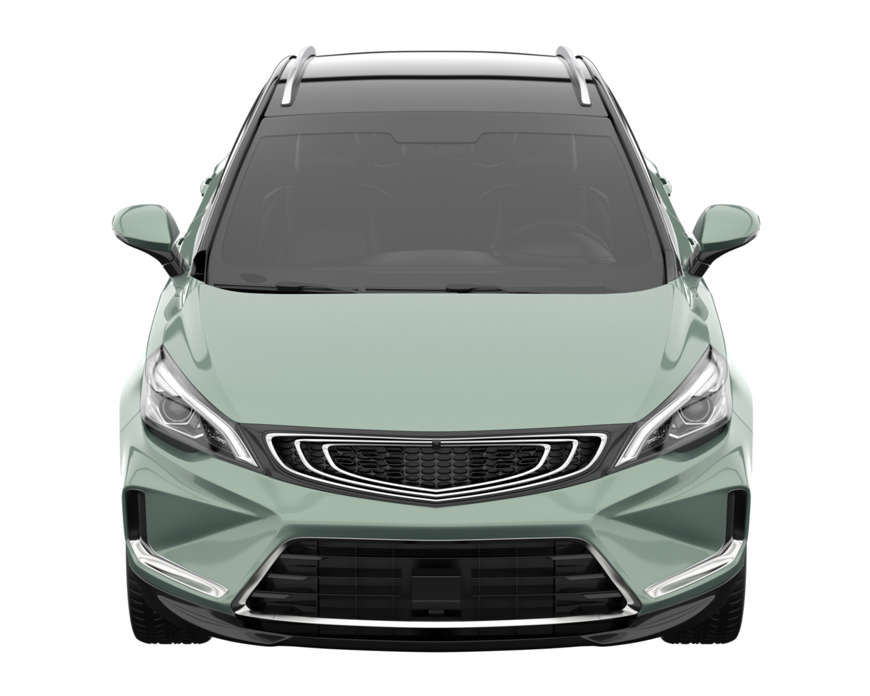 Modern car isolated on transparent background. 3d rendering - illustration png
