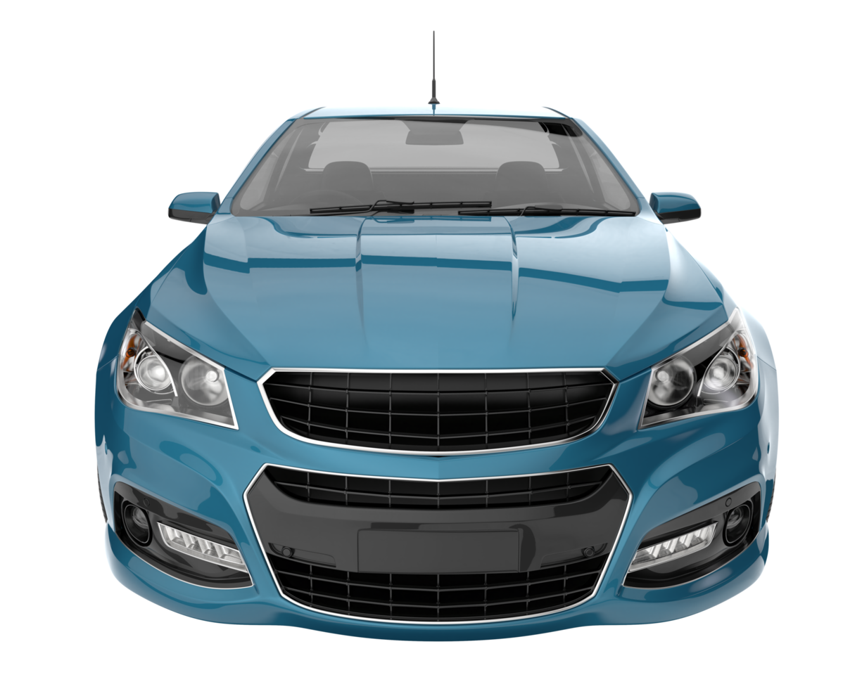 Modern car isolated on transparent background. 3d rendering - illustration png
