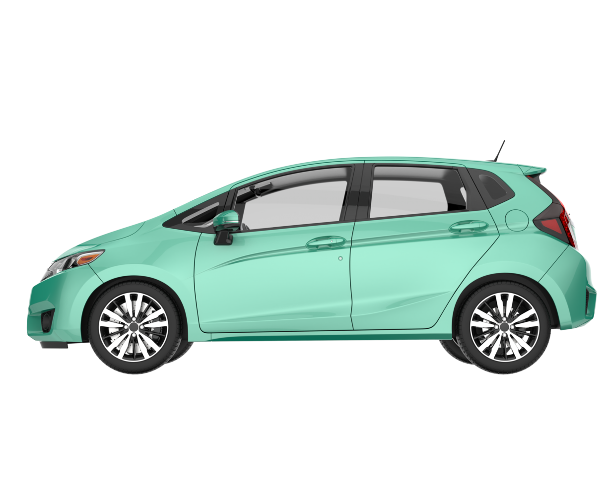 Modern car isolated on transparent background. 3d rendering - illustration png