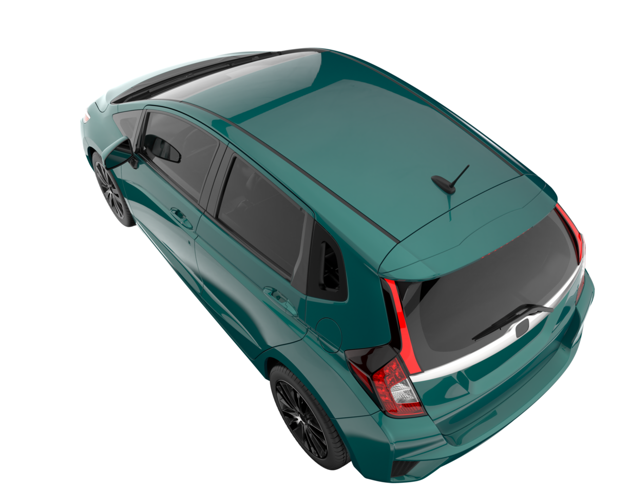 Modern car isolated on transparent background. 3d rendering - illustration png