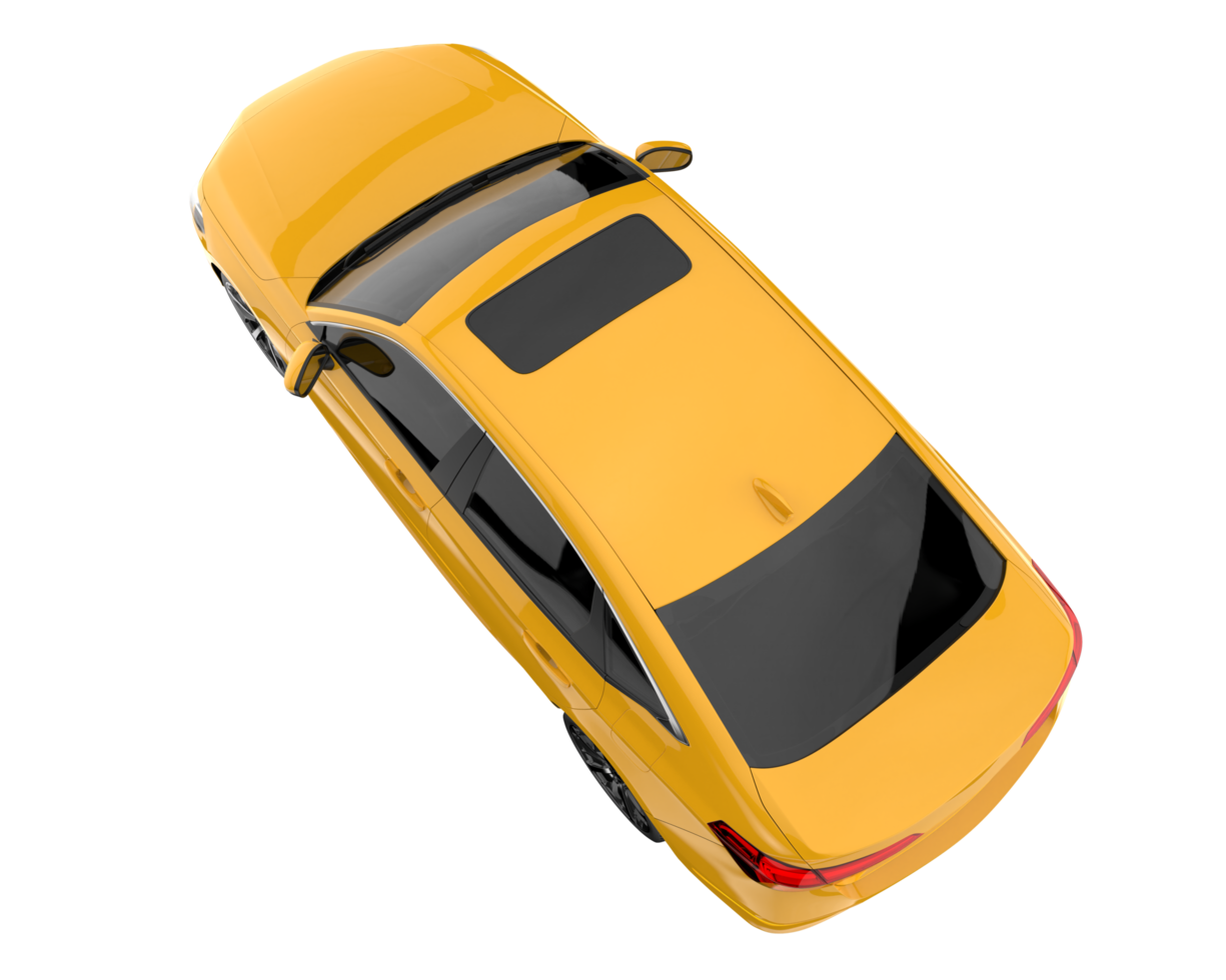 Modern car isolated on transparent background. 3d rendering - illustration png
