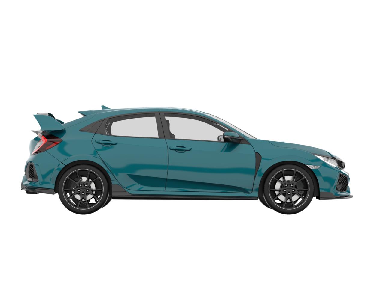 Modern car isolated on transparent background. 3d rendering - illustration png