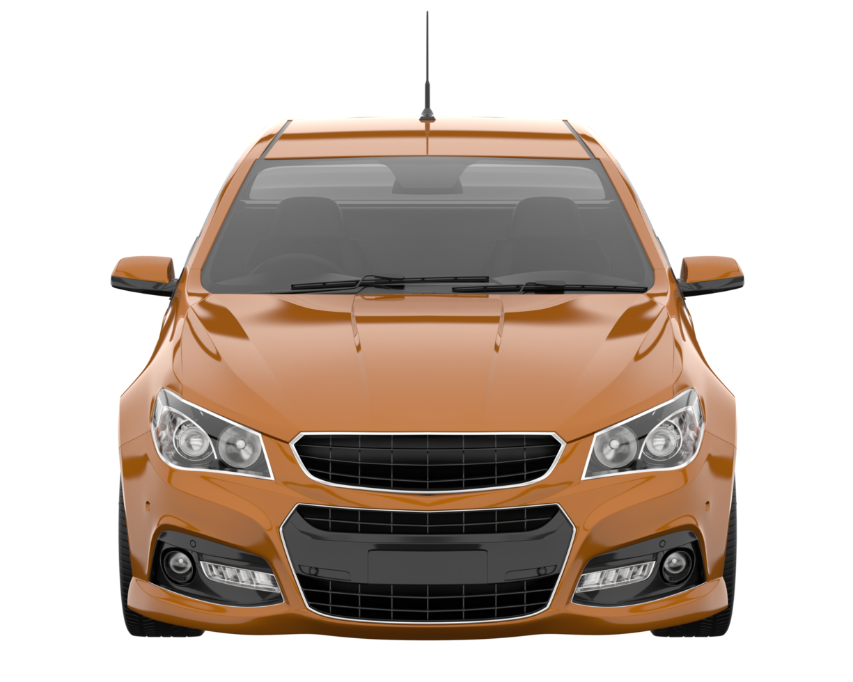 Modern car isolated on transparent background. 3d rendering - illustration png