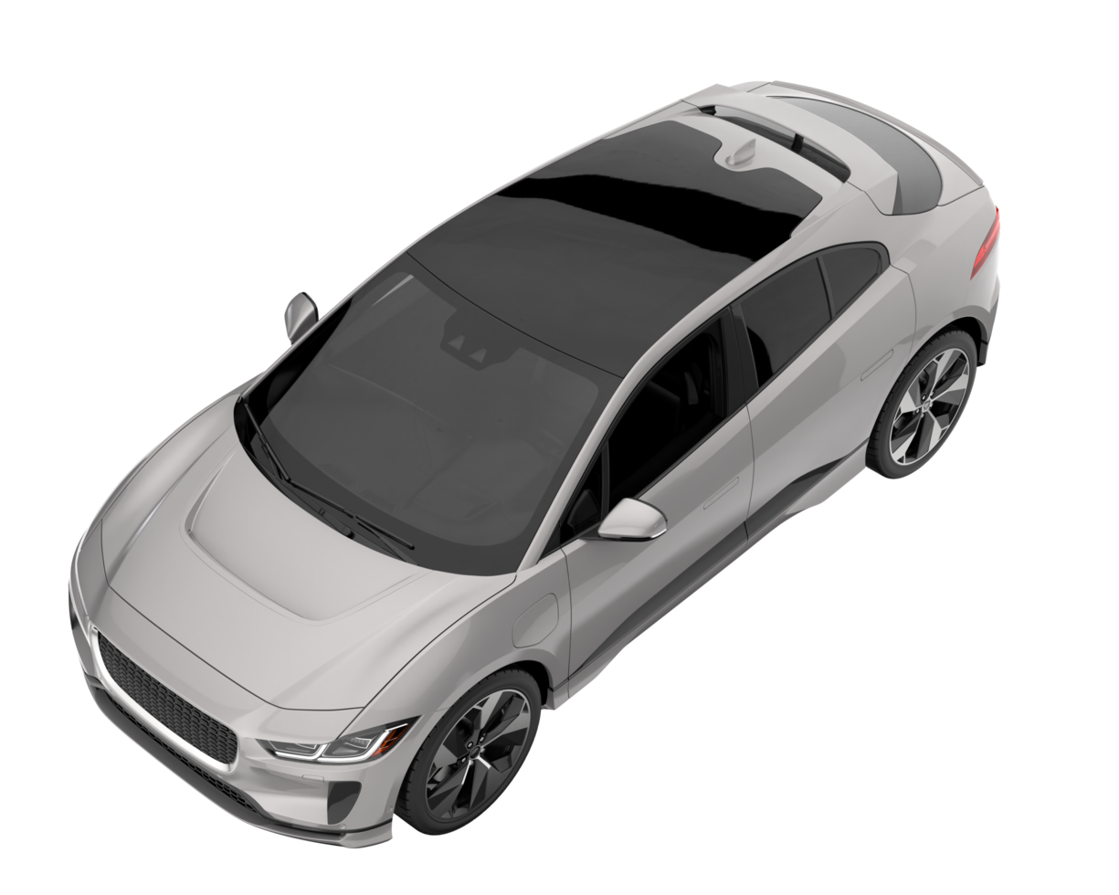 Modern car isolated on transparent background. 3d rendering - illustration png