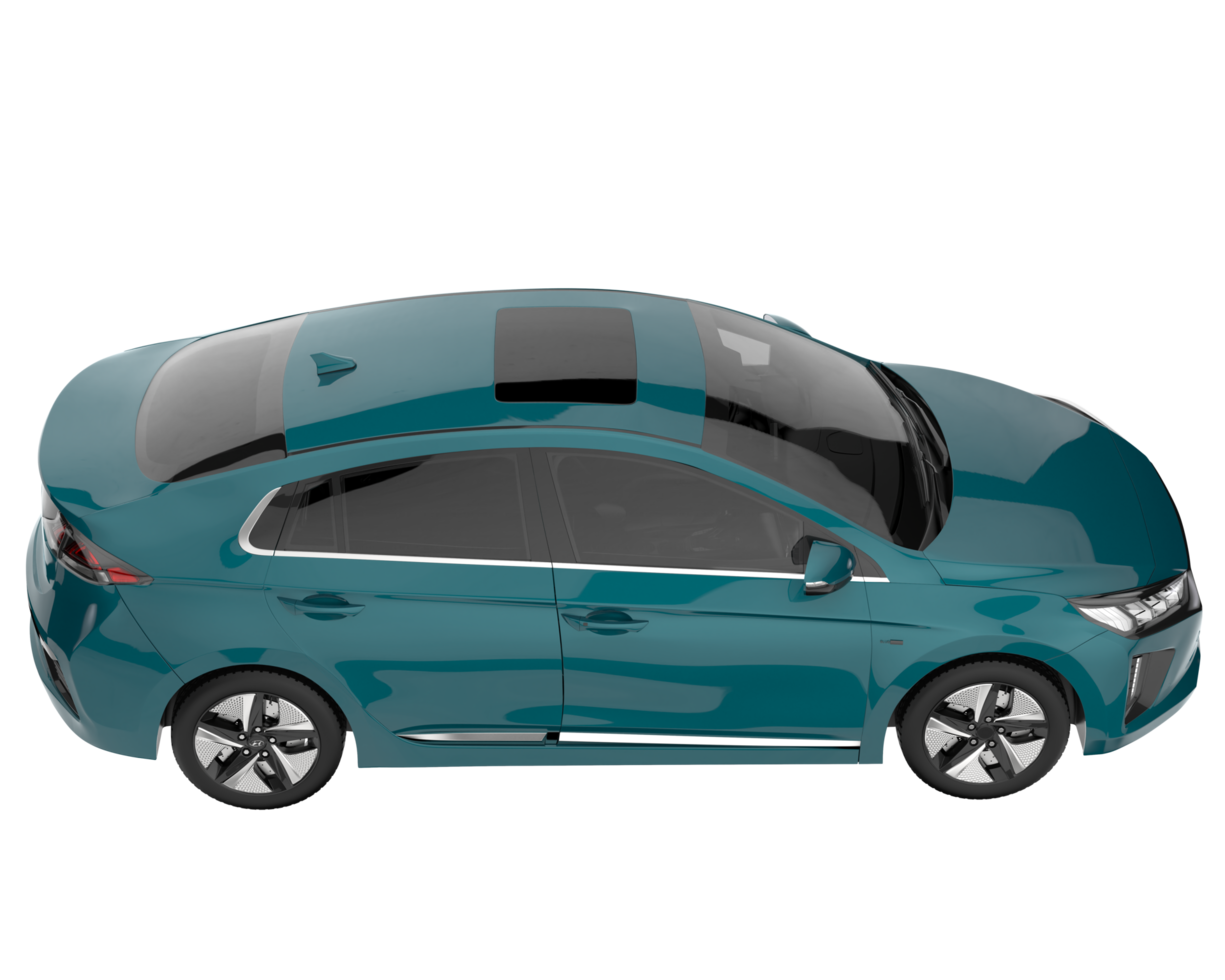 Modern car isolated on transparent background. 3d rendering - illustration png