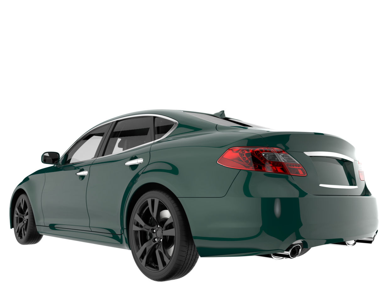 Modern car isolated on transparent background. 3d rendering - illustration png