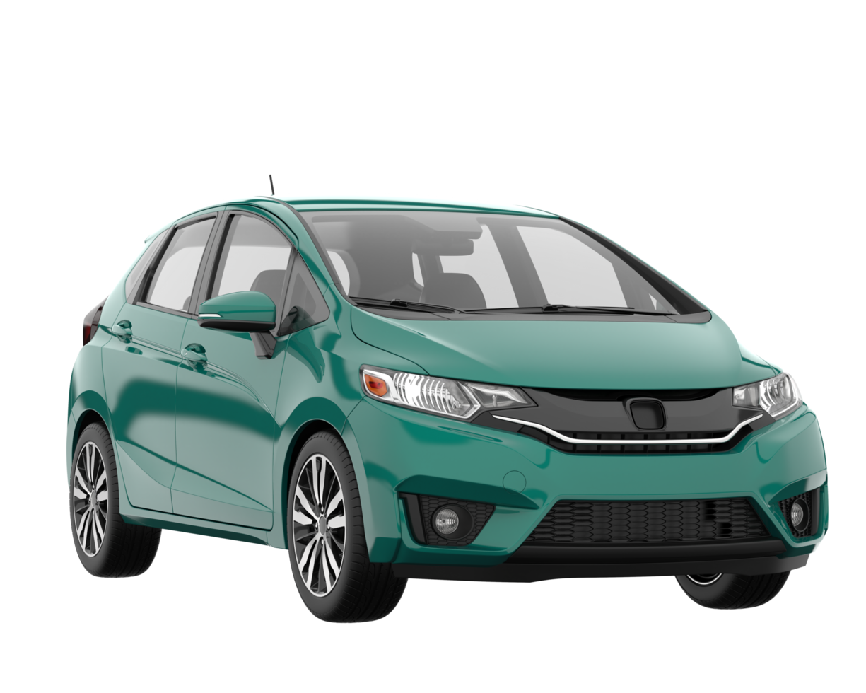 Modern car isolated on transparent background. 3d rendering - illustration png