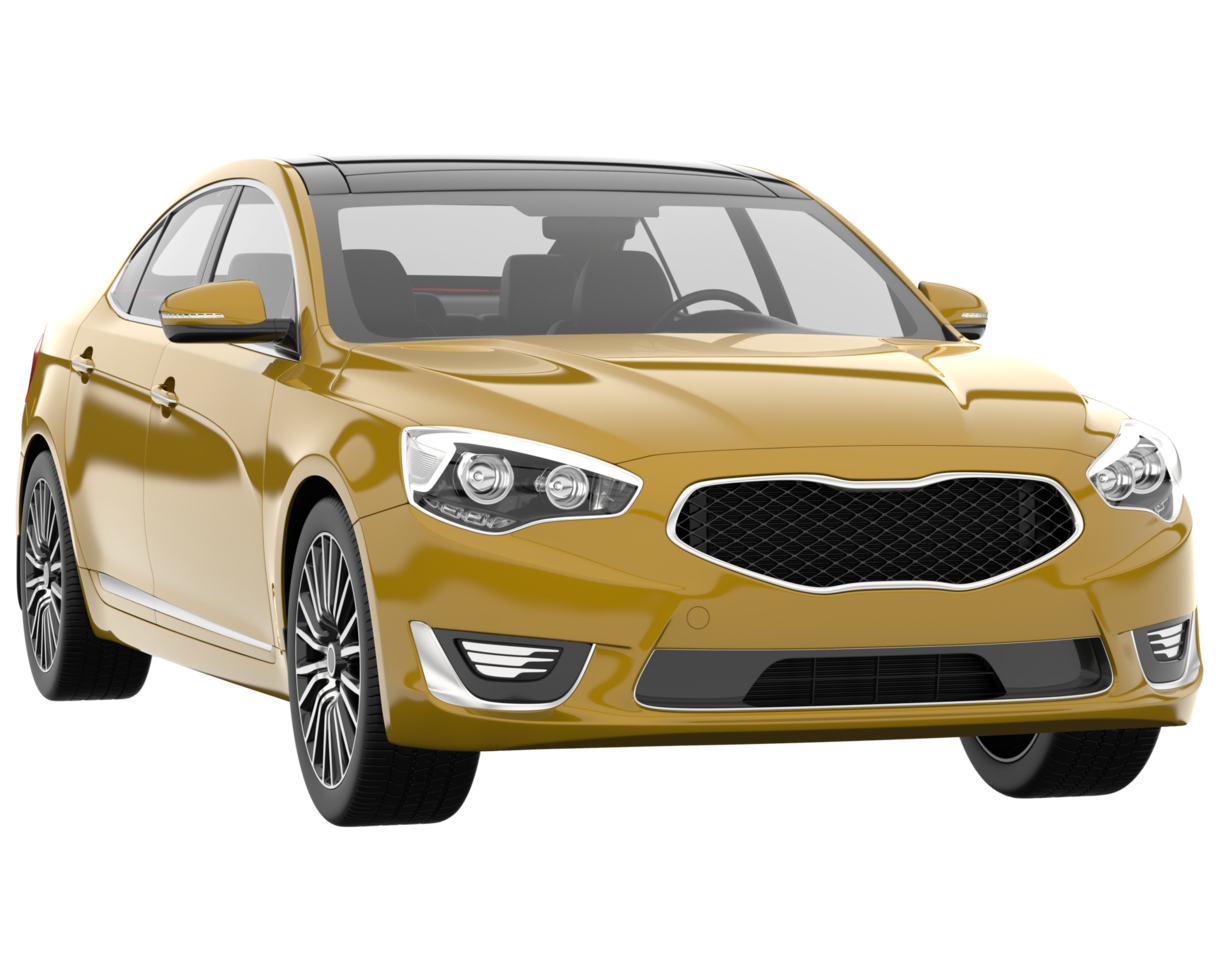 Modern car isolated on transparent background. 3d rendering - illustration png