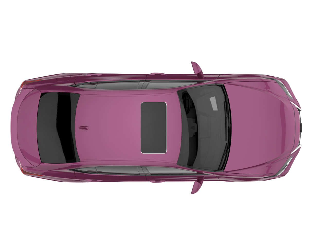 voiture moderne isolée sur fond transparent. rendu 3d - illustration png