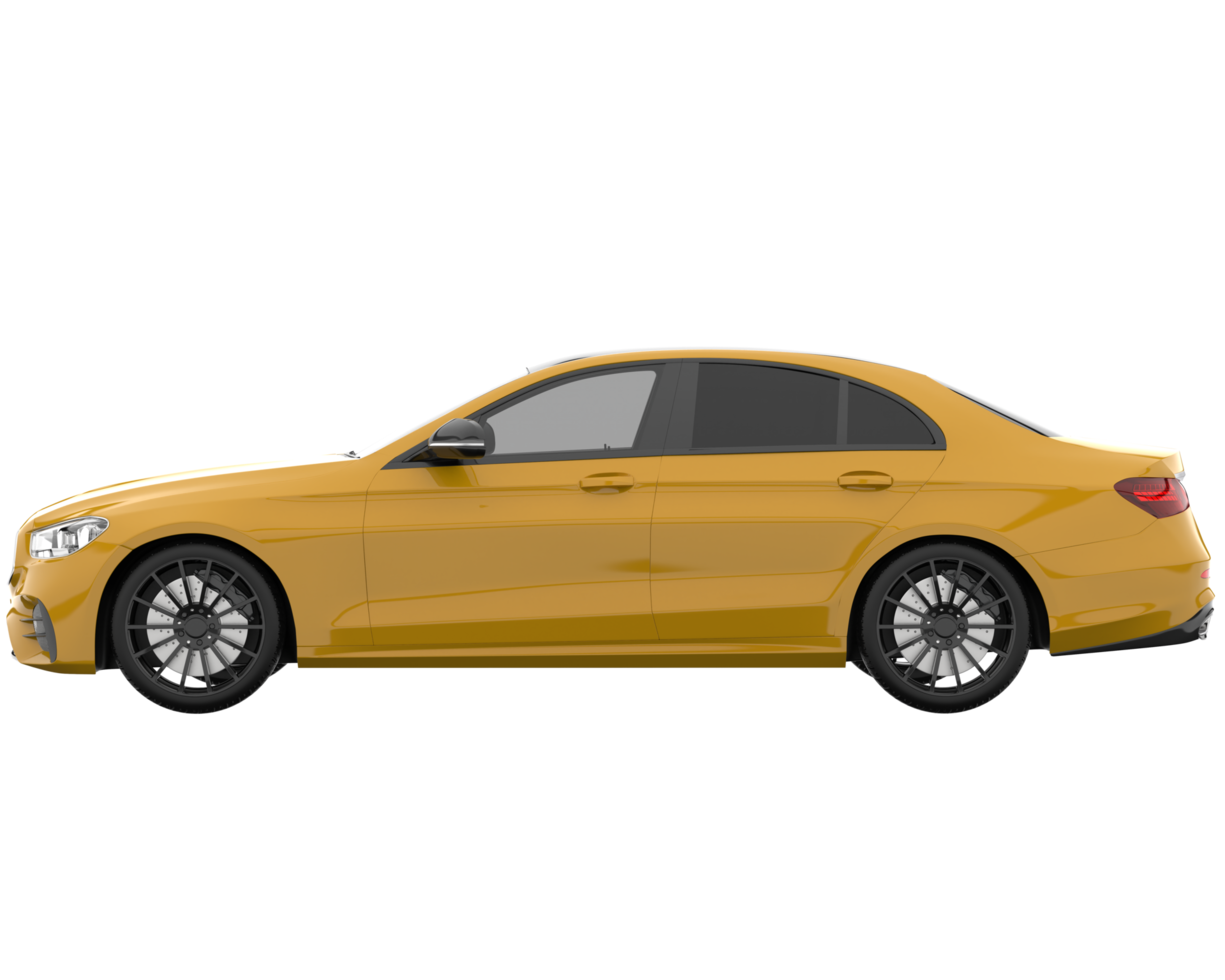 Modern car isolated on transparent background. 3d rendering - illustration png