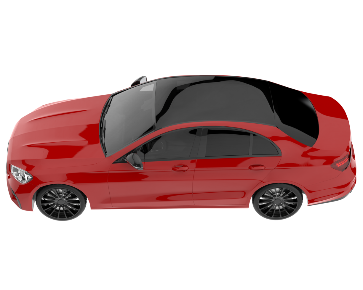 Modern car isolated on transparent background. 3d rendering - illustration png