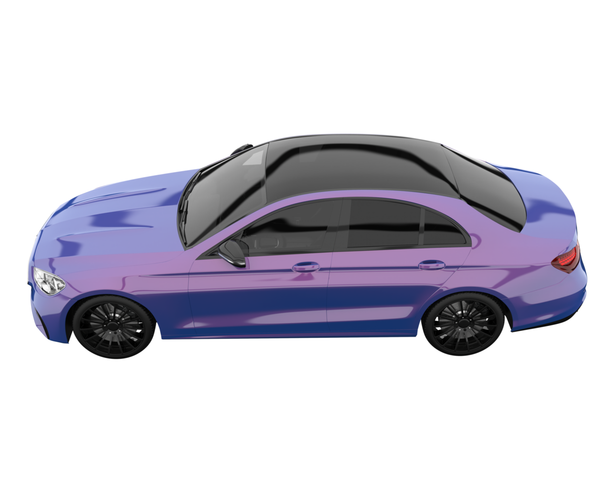 Modern car isolated on transparent background. 3d rendering - illustration png