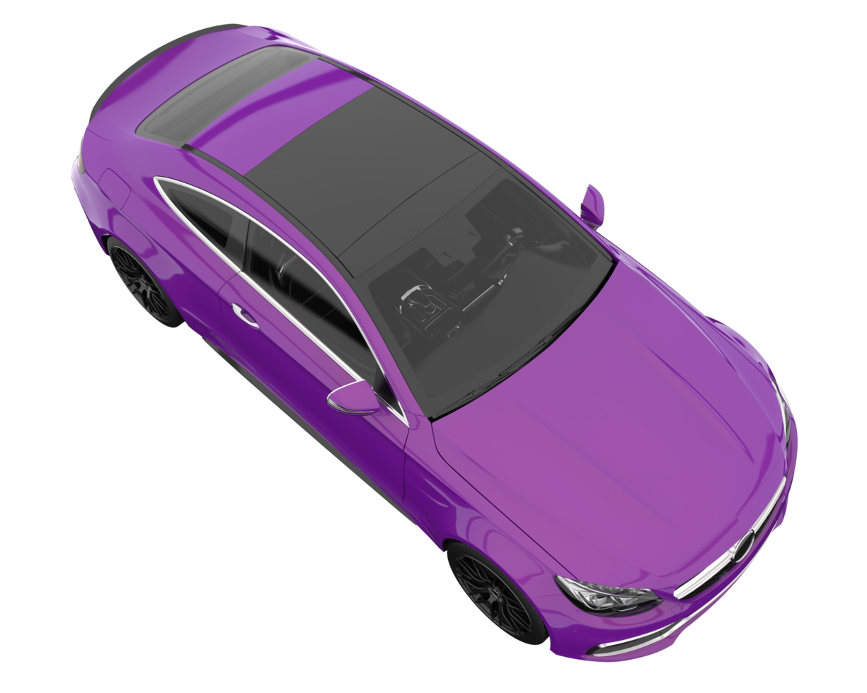 Modern car isolated on transparent background. 3d rendering - illustration png