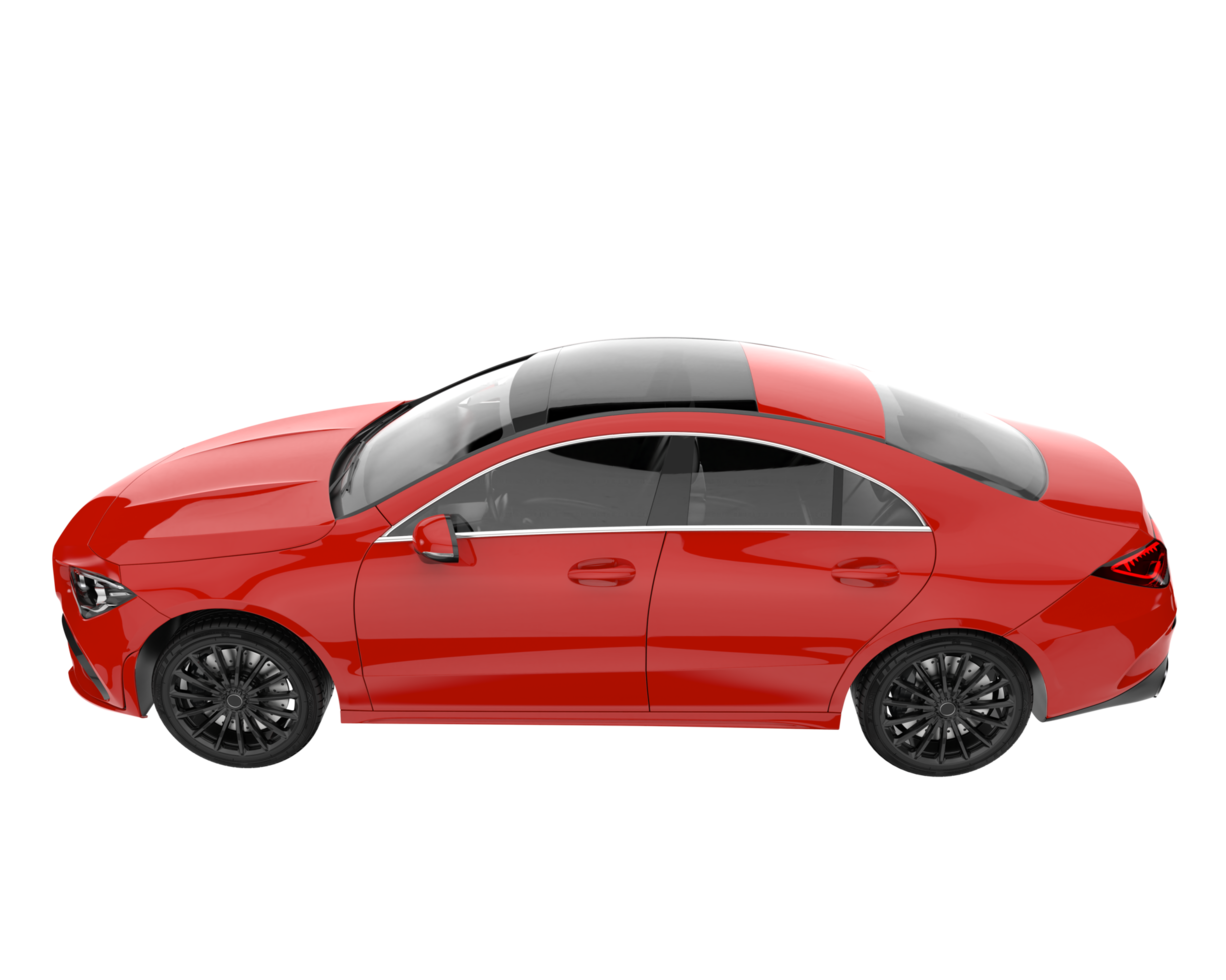 Modern car isolated on transparent background. 3d rendering - illustration png