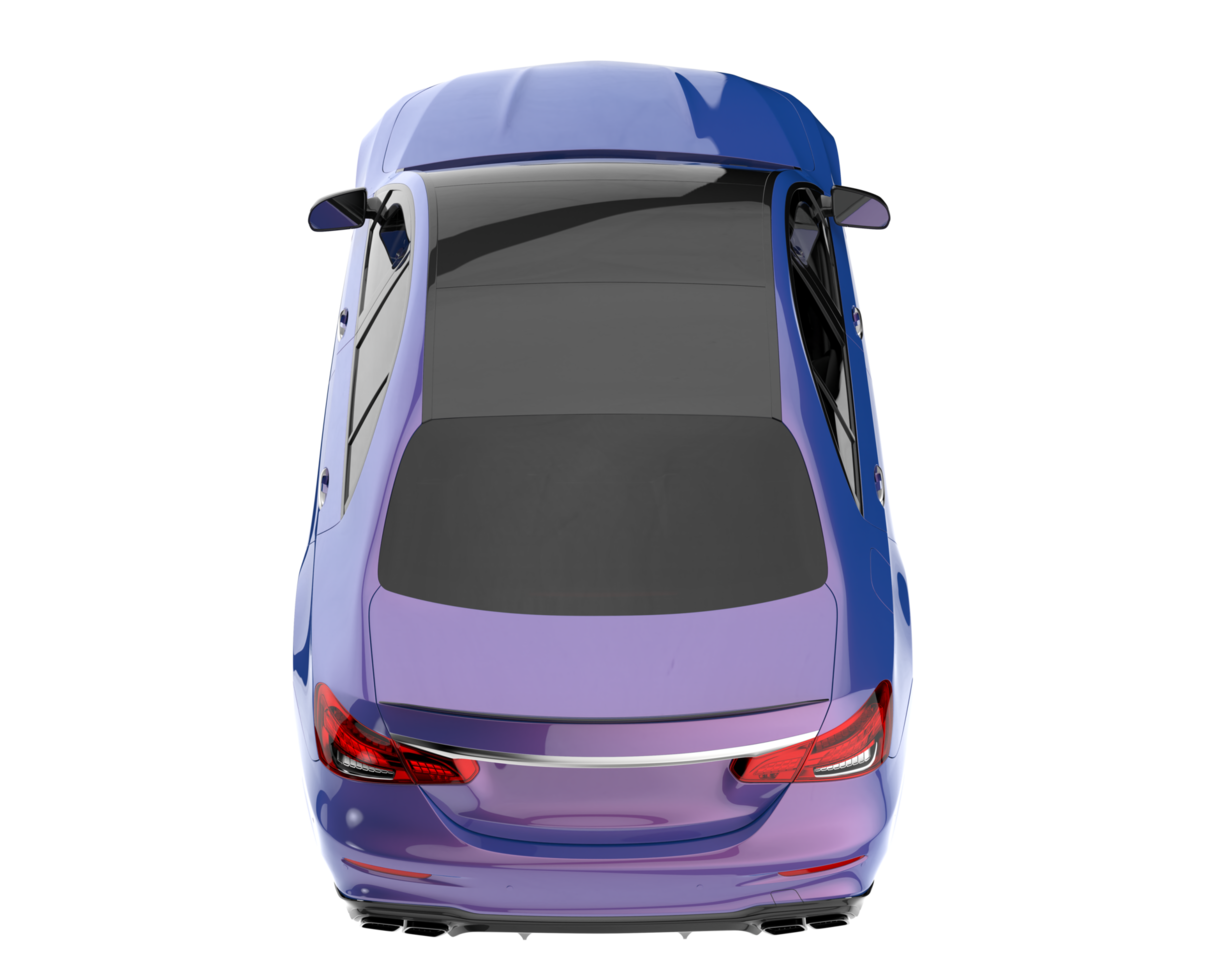 Modern car isolated on transparent background. 3d rendering - illustration png