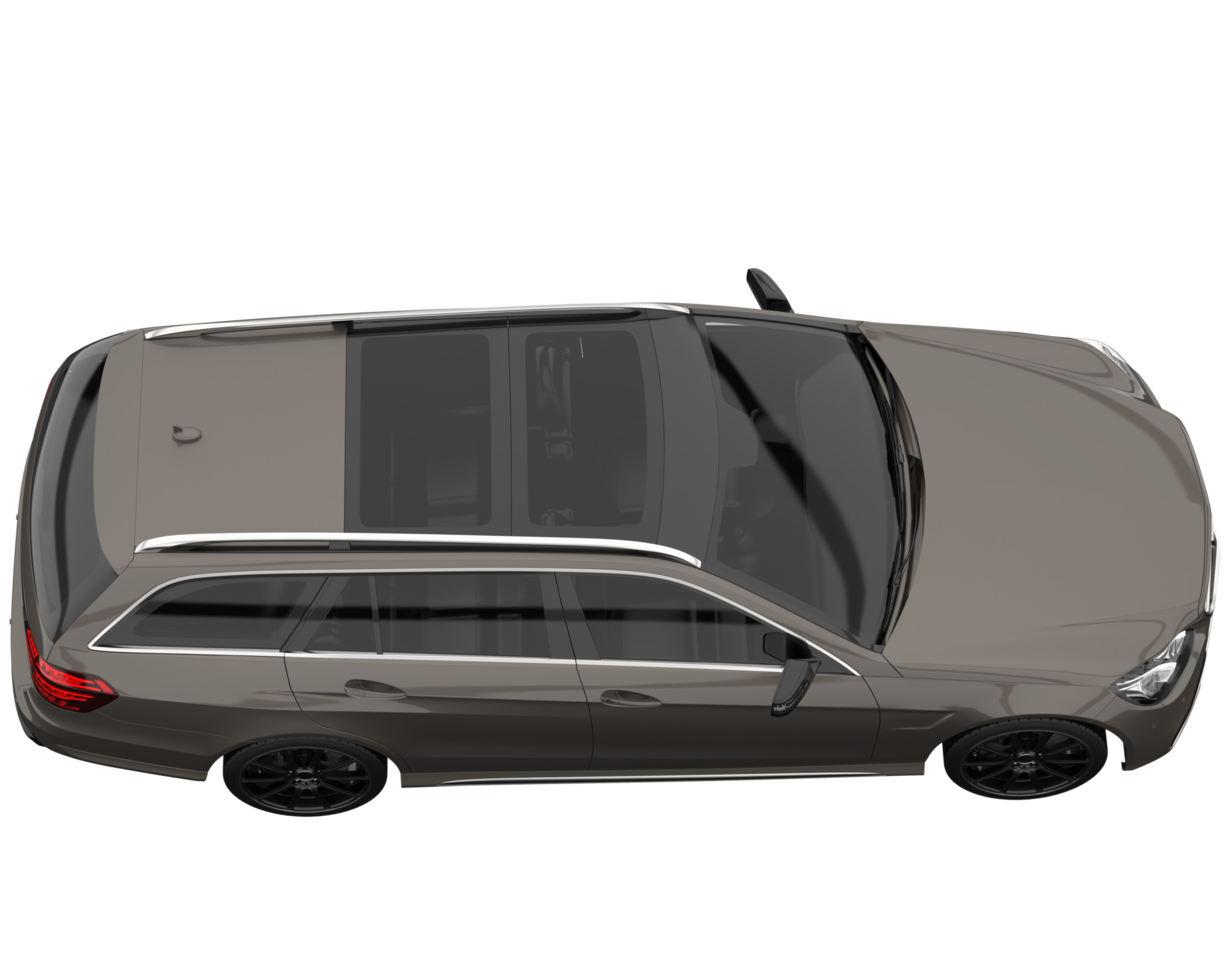 Modern car isolated on transparent background. 3d rendering - illustration png