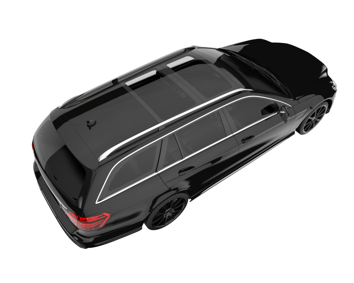 Modern car isolated on transparent background. 3d rendering - illustration png