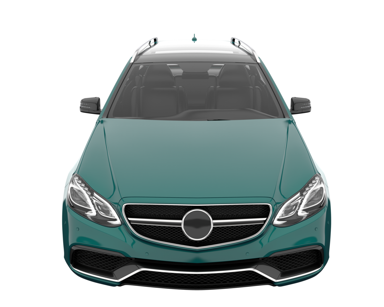 Modern car isolated on transparent background. 3d rendering - illustration png