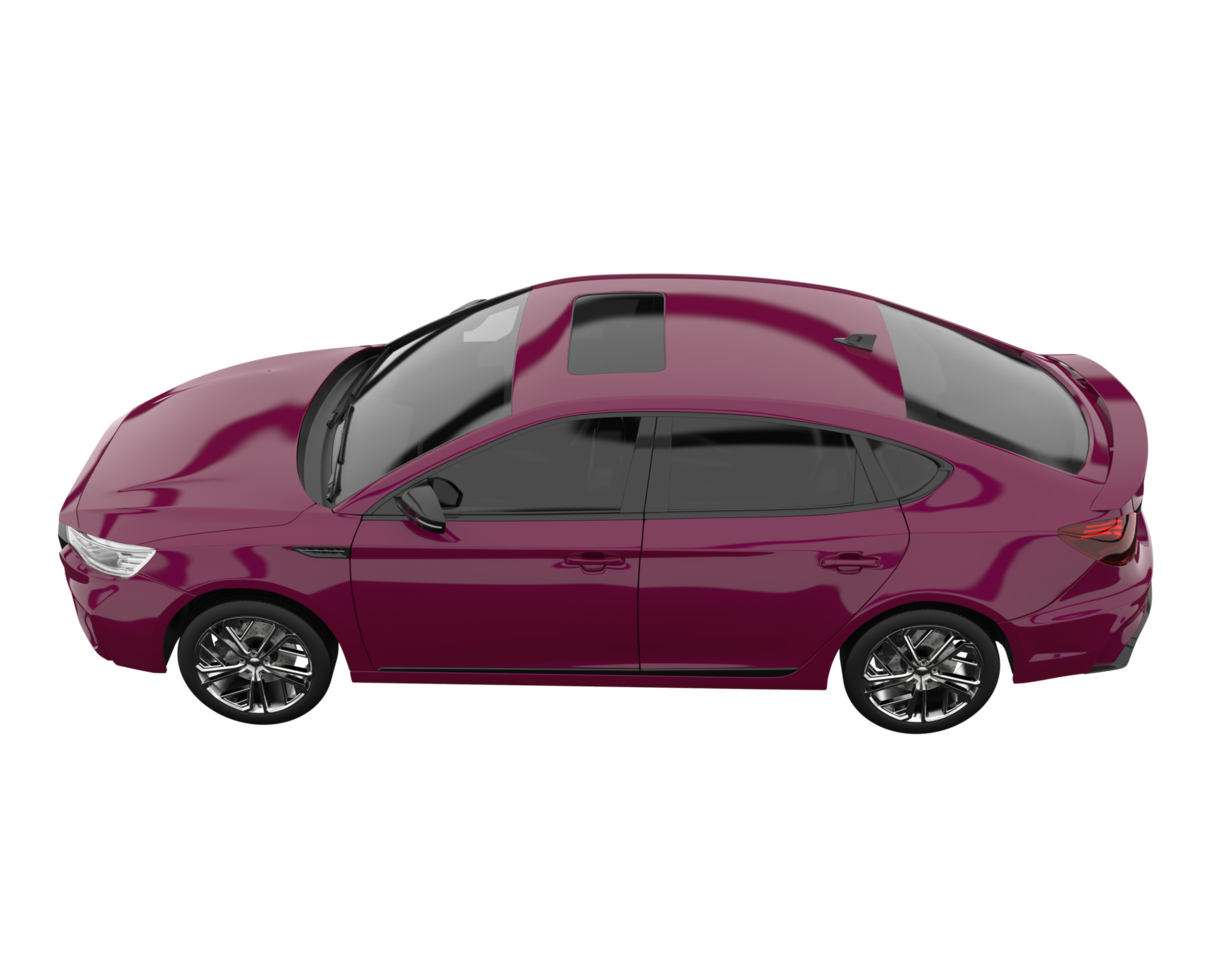 Modern car isolated on transparent background. 3d rendering - illustration png