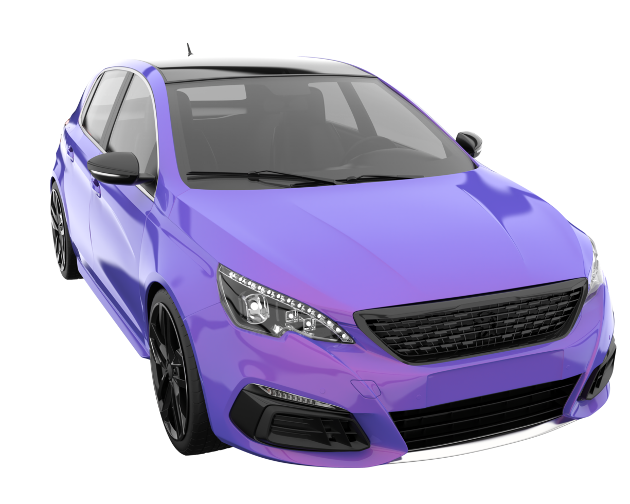Modern car isolated on transparent background. 3d rendering - illustration png