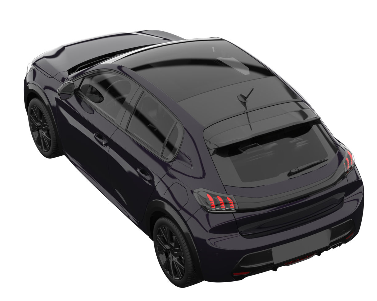 Modern car isolated on transparent background. 3d rendering - illustration png