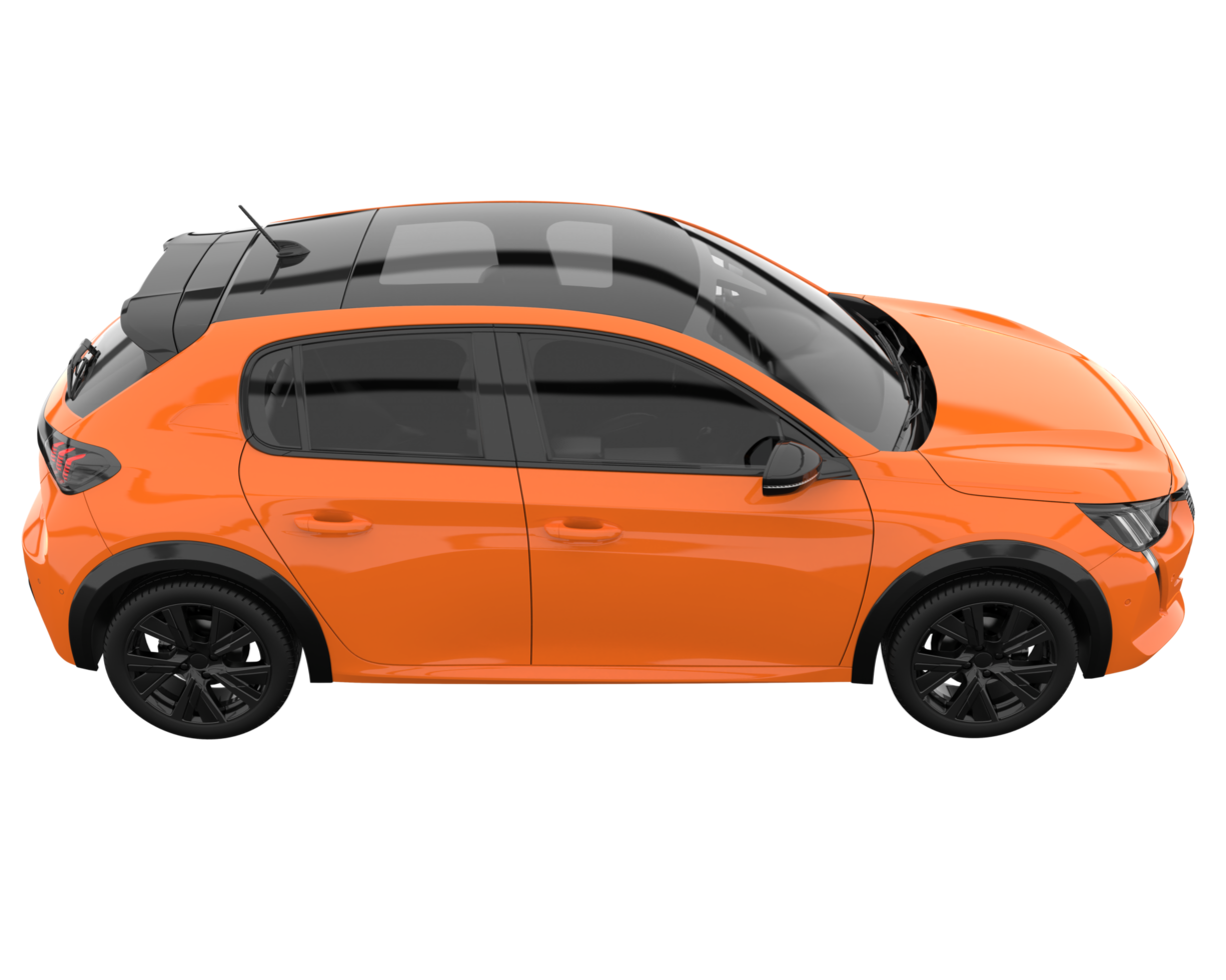 Modern car isolated on transparent background. 3d rendering - illustration png