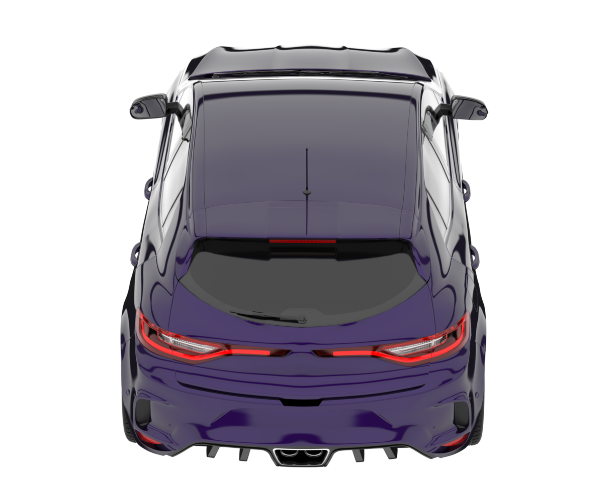Modern car isolated on transparent background. 3d rendering - illustration png